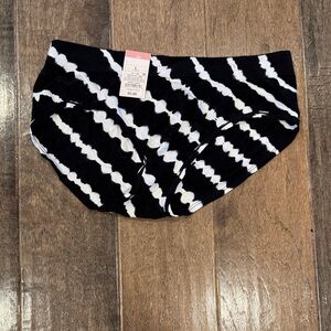 Auden Black and White Striped Panties